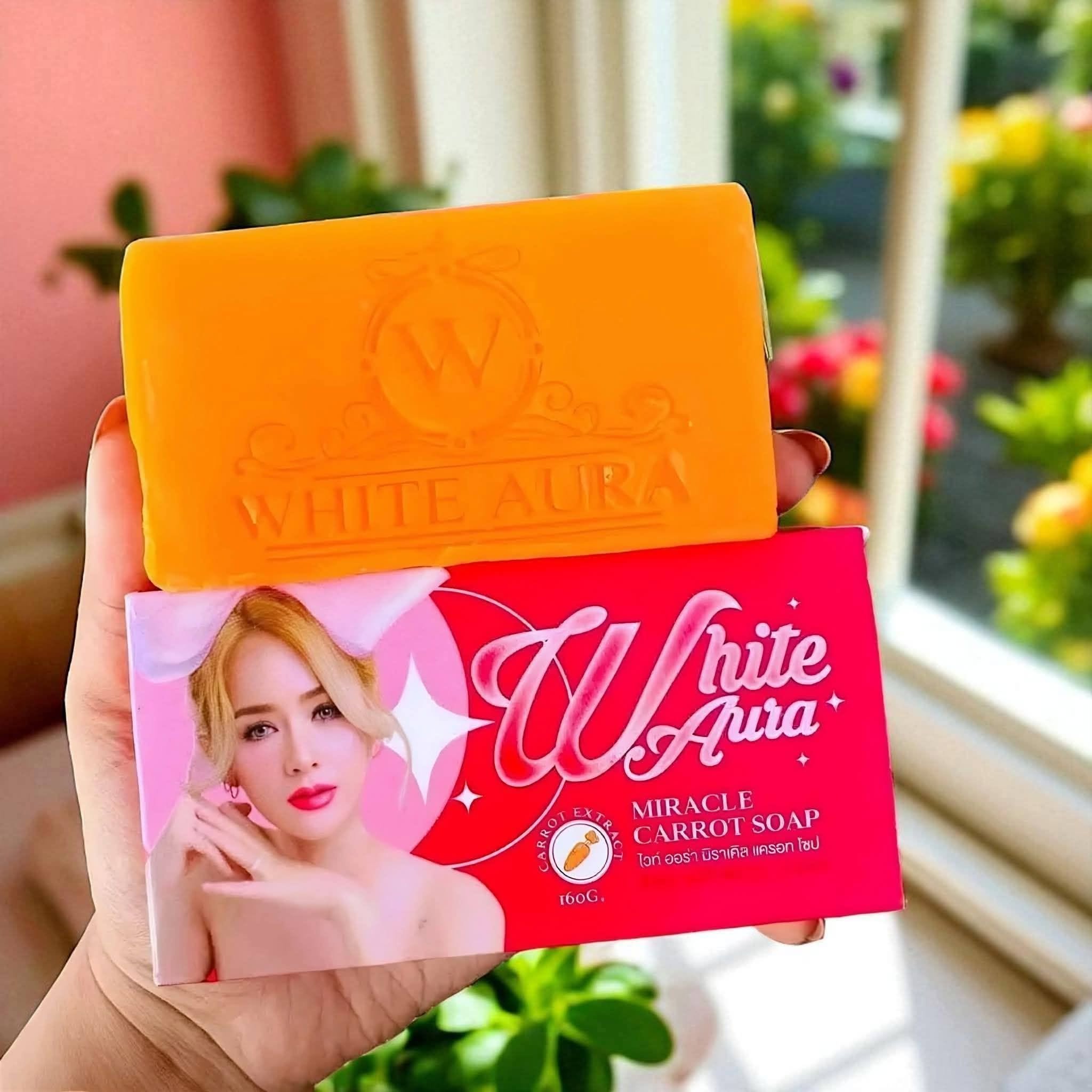 White Aura Miracle Carrot Soap
